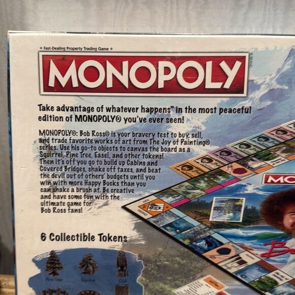 Hasbro Bob Ross Monopoly Board Game New in Package Art Artist Joy of Painting - Picture 4 of 9